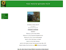 Tablet Screenshot of flowermemorialspiritualistchurch.nsac-churches.org